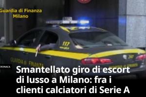谁?意媒:米兰警方捣毁高端卖淫团伙,客户包括意甲球员+F1车手